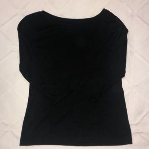 Talbots Boatneck Black Top